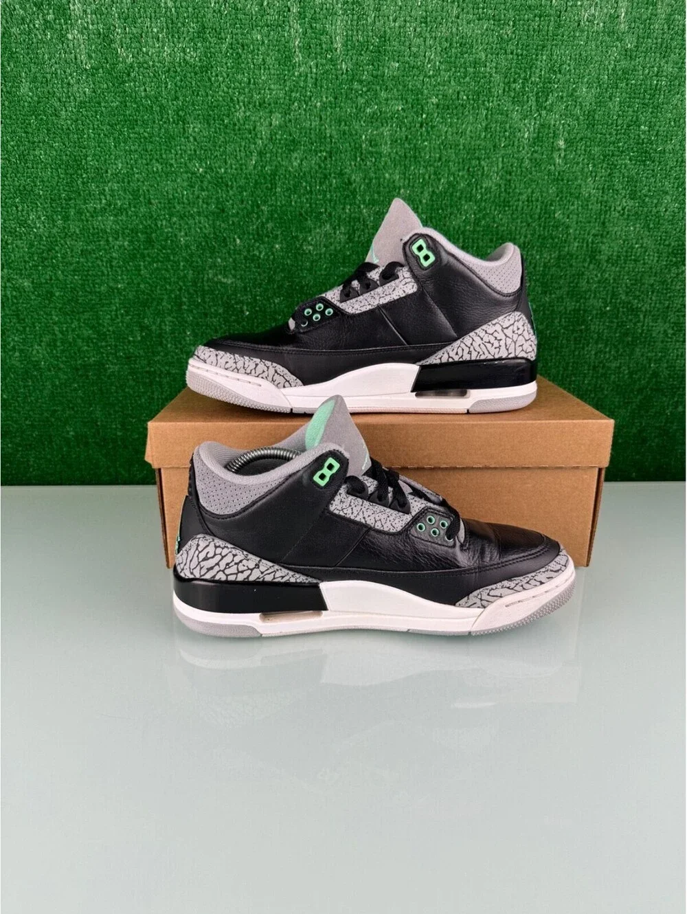 Size 8.5 - Air Jordan 3 Retro Green Glow